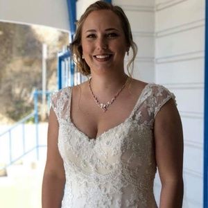 CASABLANCA-2110-CHAMPAGNE/IVORY WEDDING DRESS